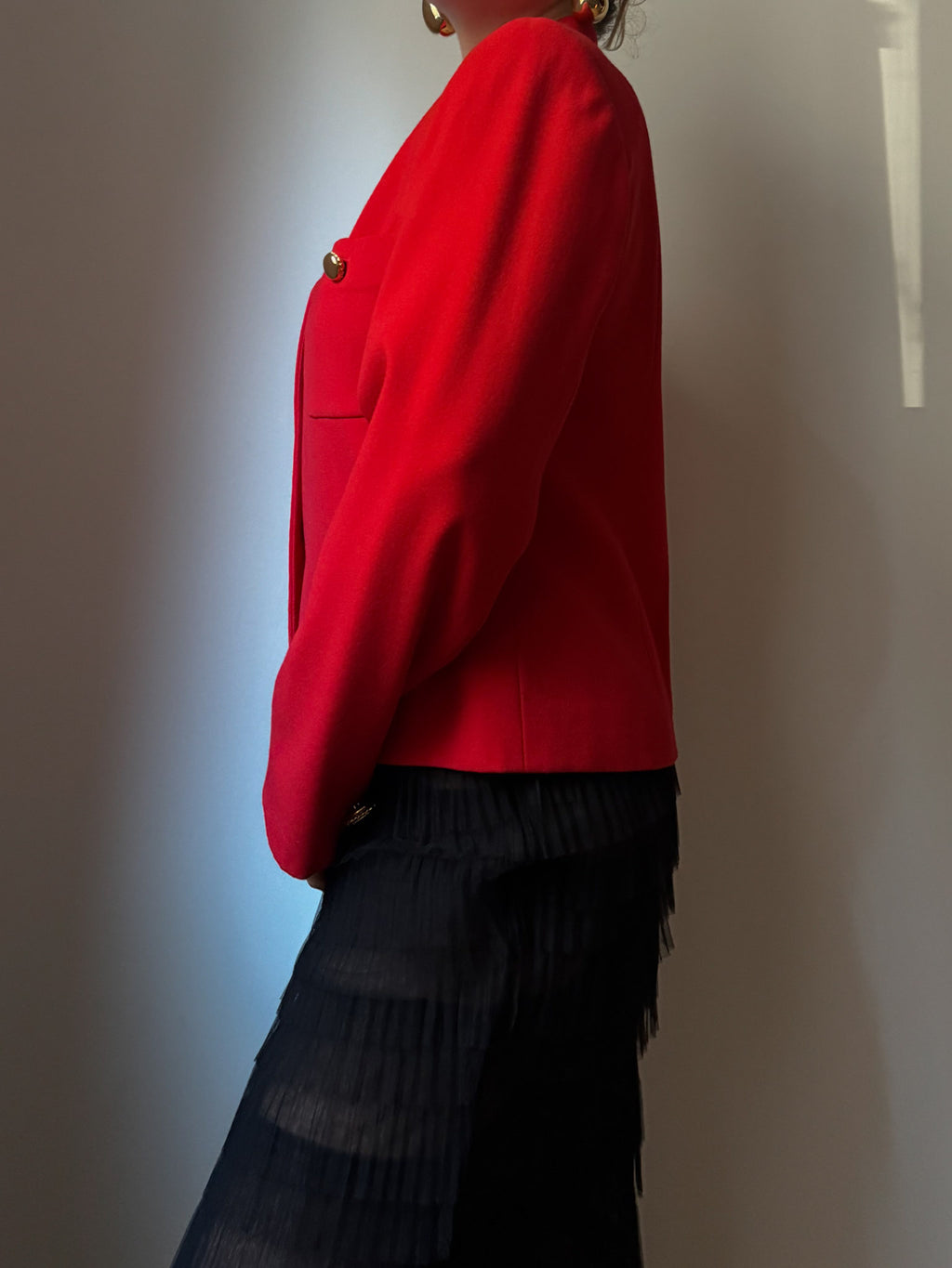 Pure wool red jacket