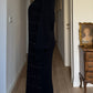 Lambswool, angora and strass black dress