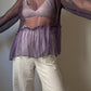 Seventy pure silk purple blouse