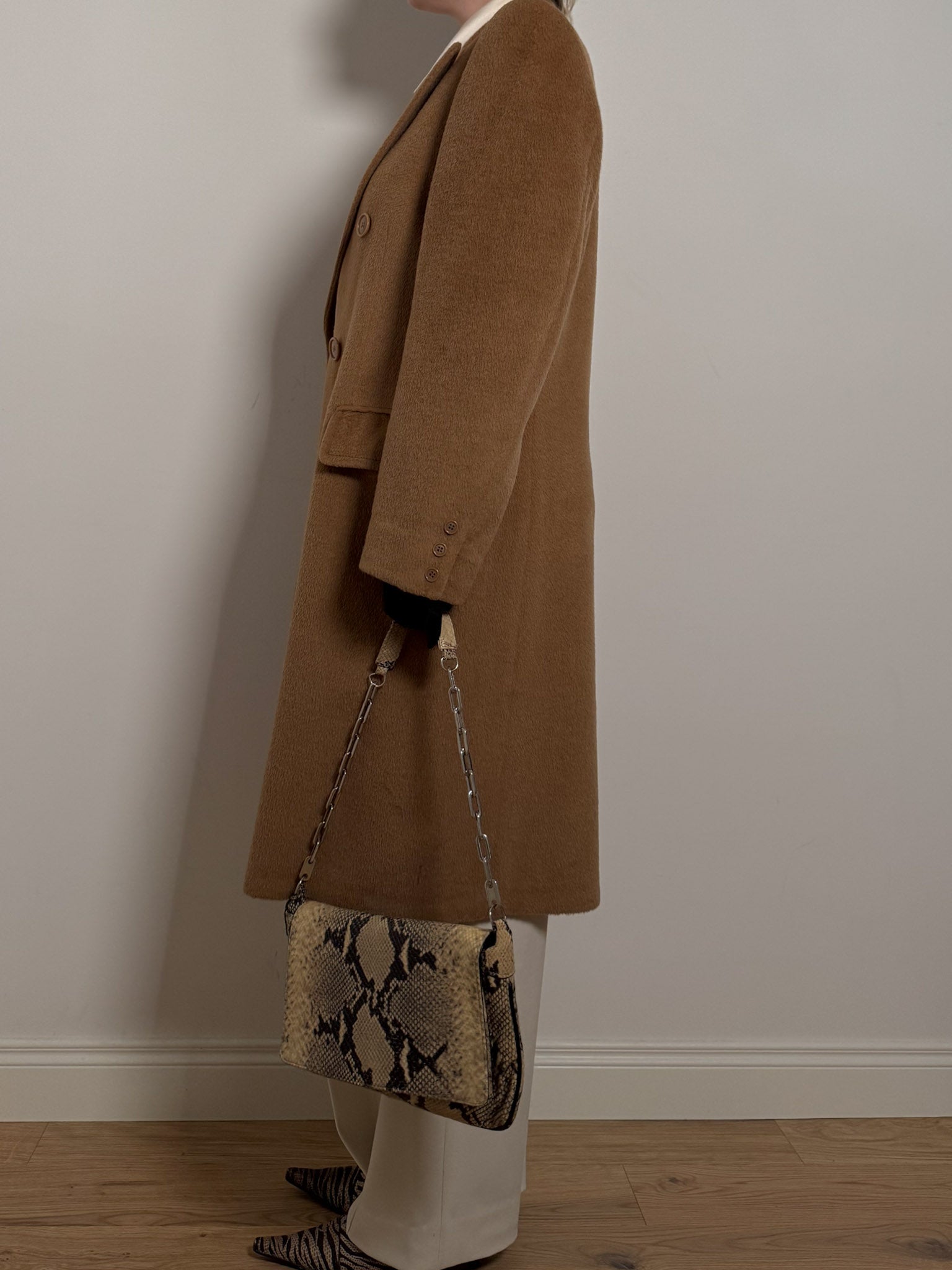 Pure wool camel coat