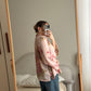 Viscose pink animalier shirt