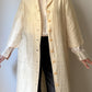 Shantung silk ivory duster