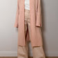 Pure wool pink long cardigan