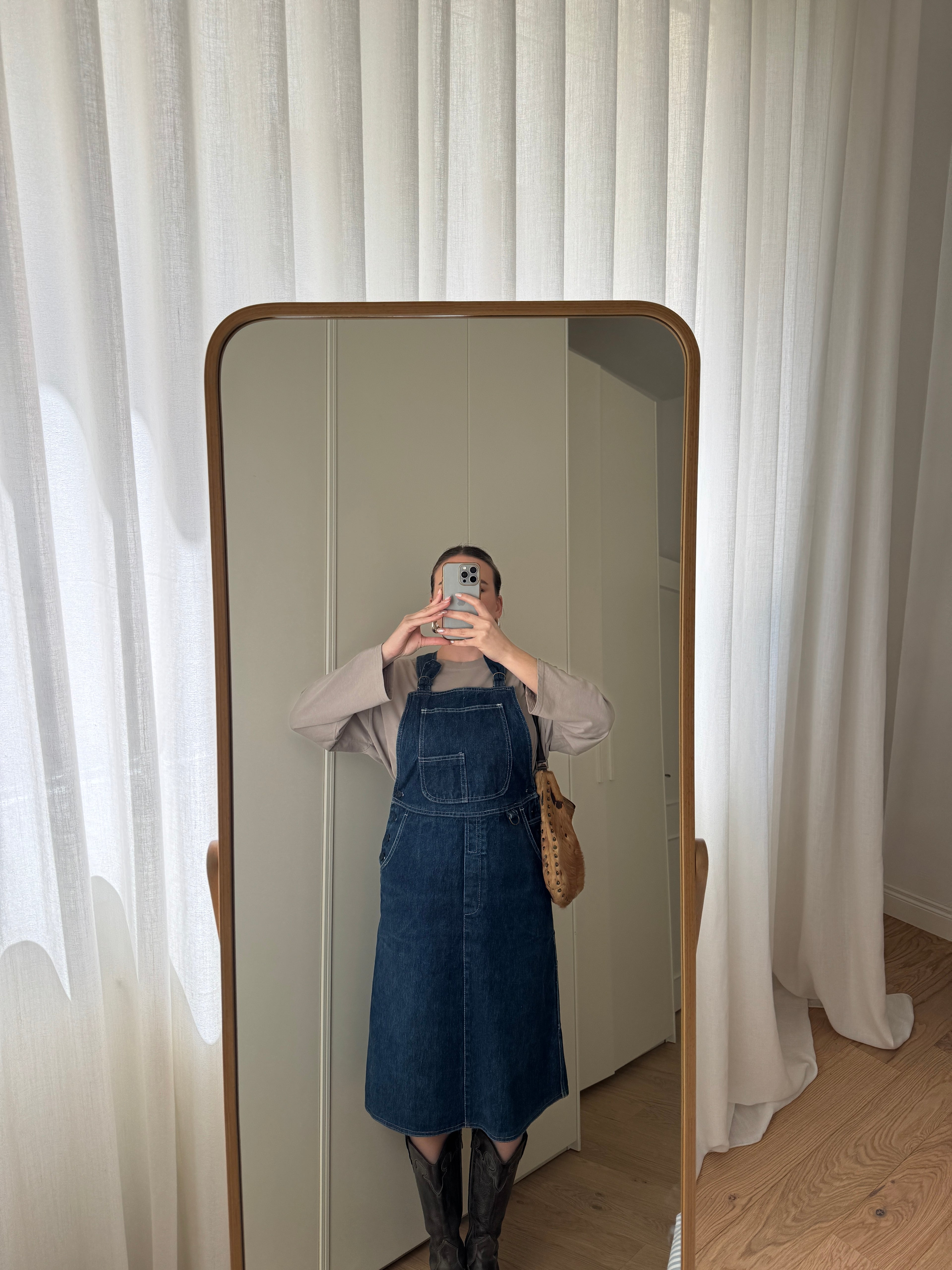 Salopette abito in denim
