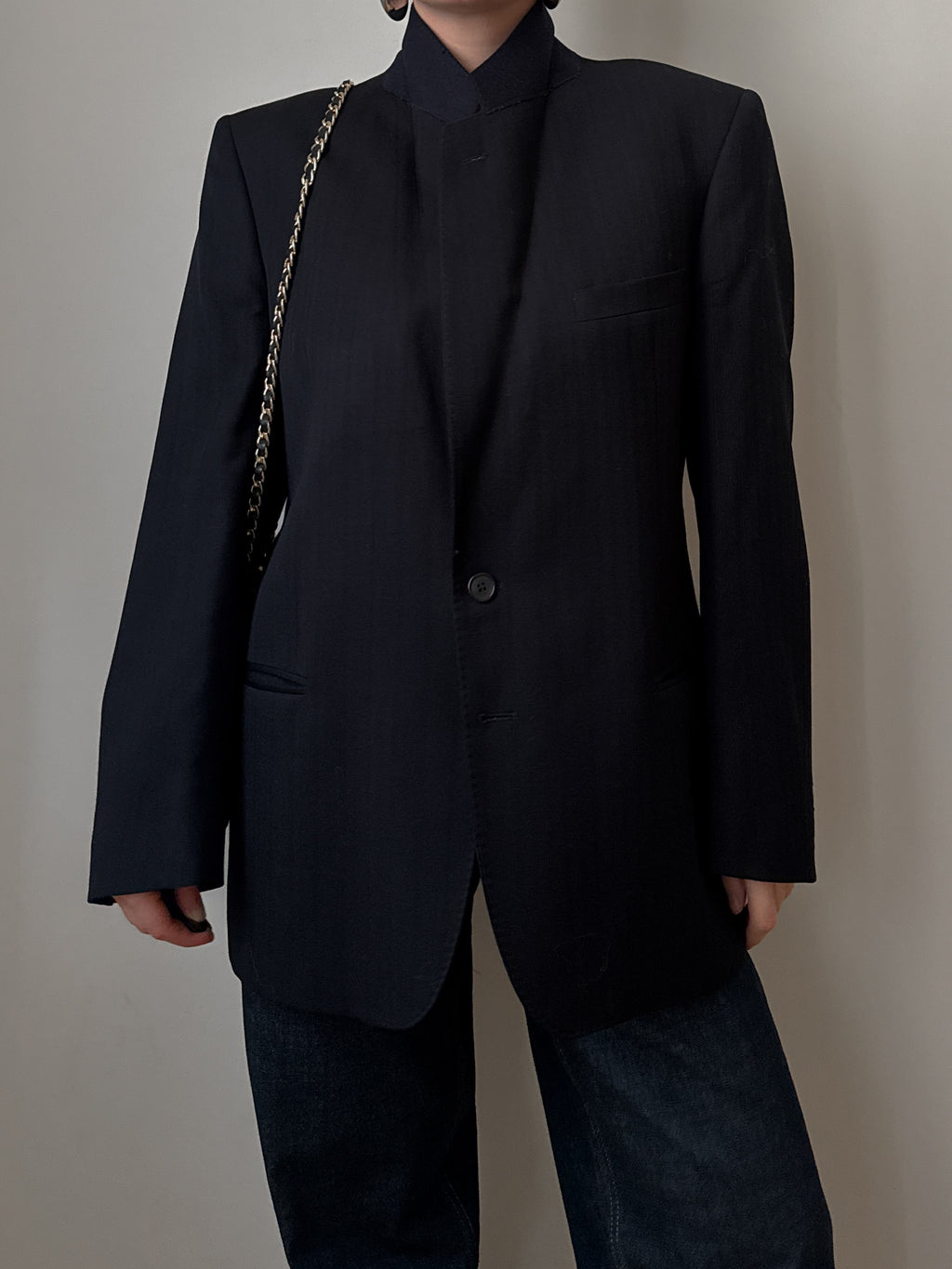 Lebole pure wool blue blazer
