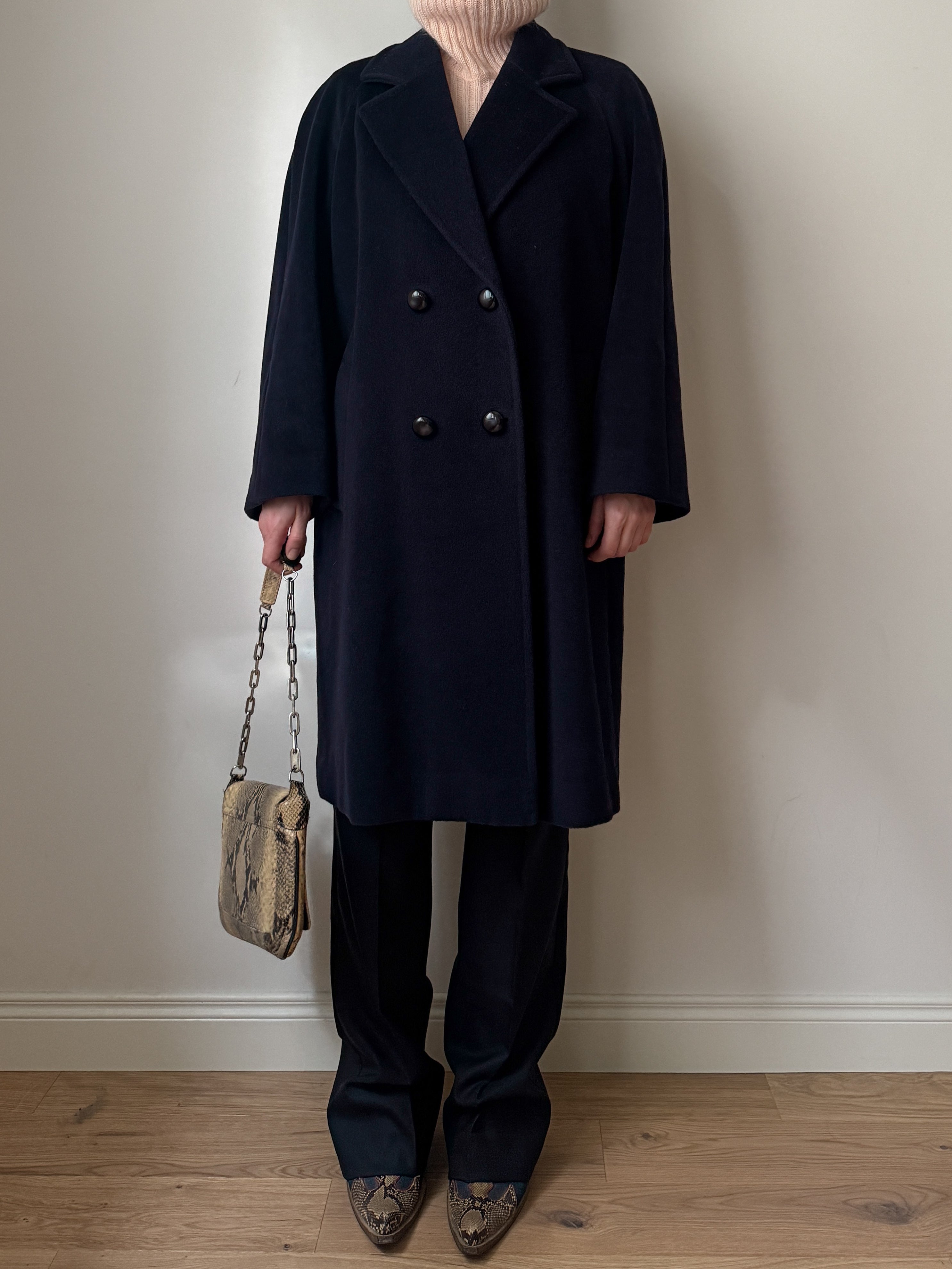 Piacenza virgin wool blue coat