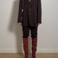 Pure wool chocolate blazer