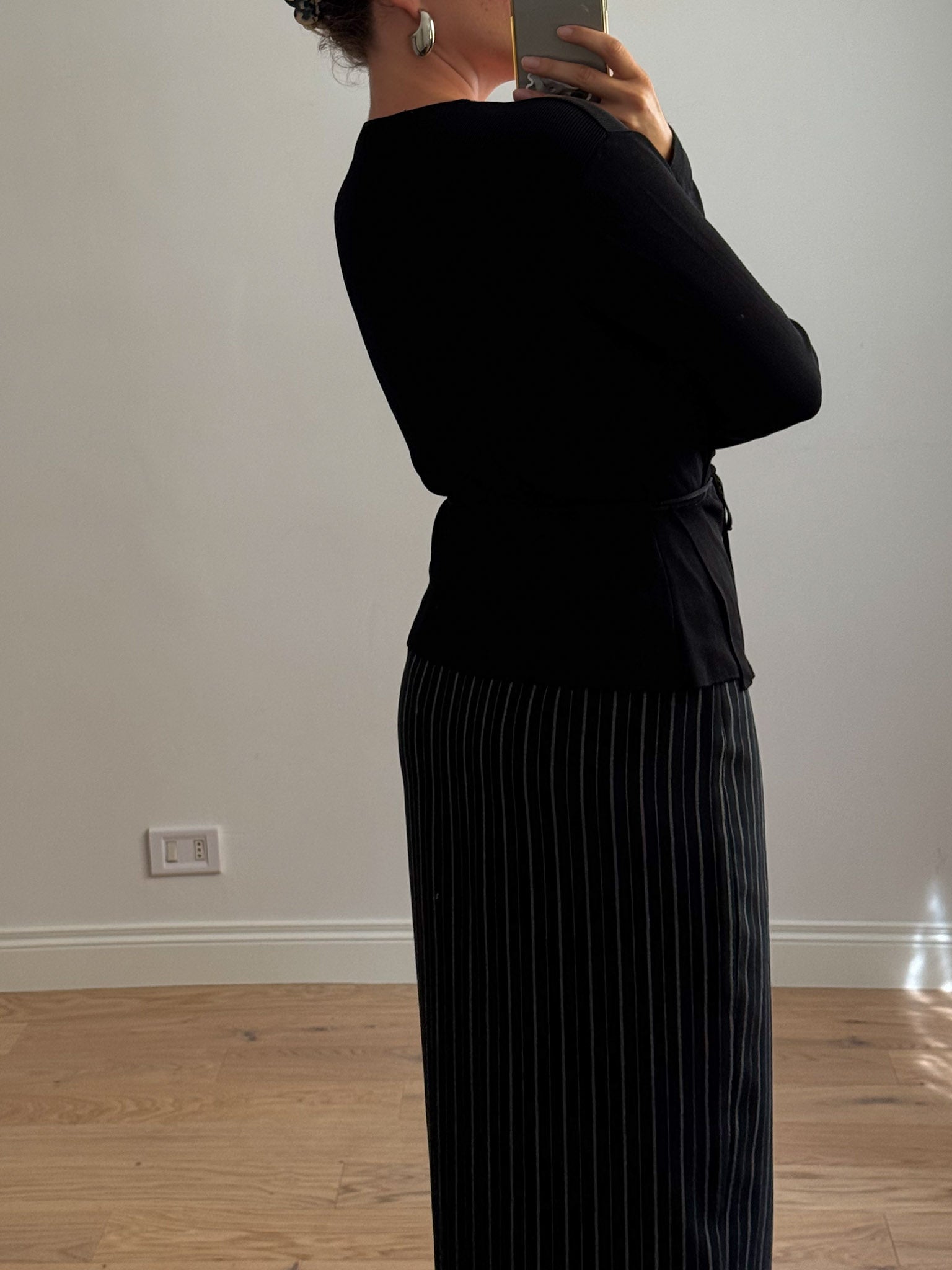 Viscose black cardigan