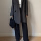 Wool and alpaca grey caban