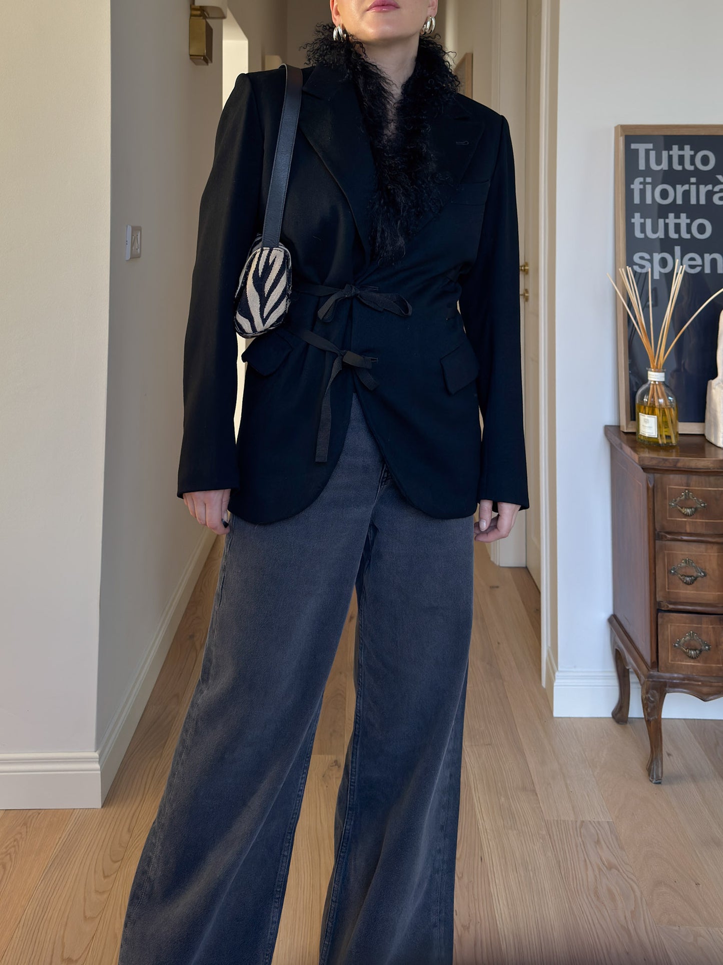 Brando black wool