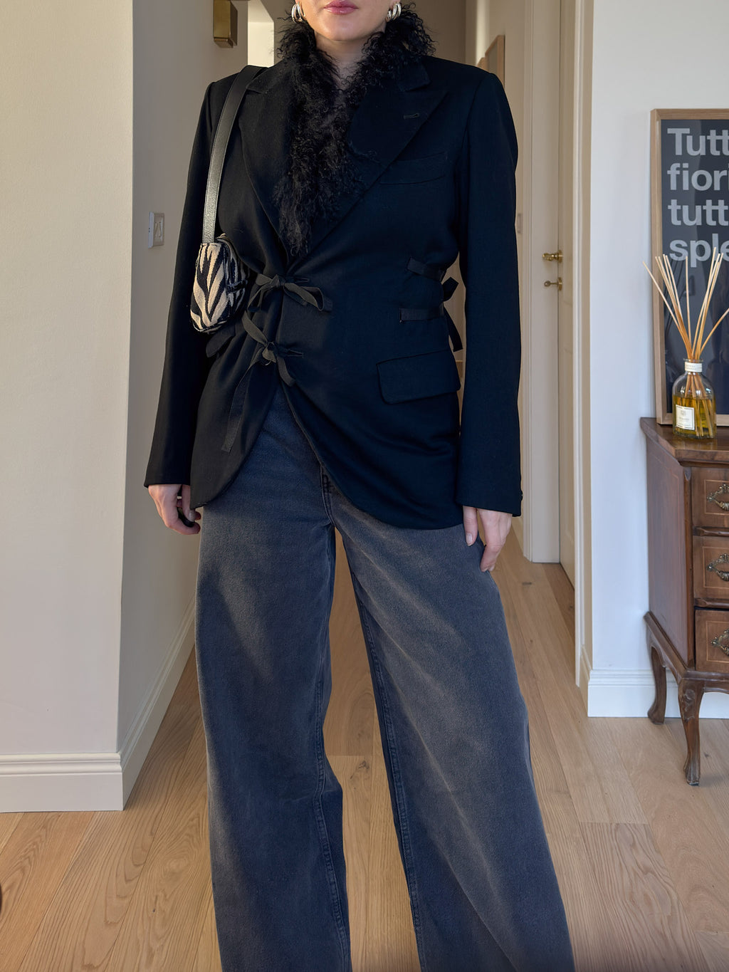 Brando black wool