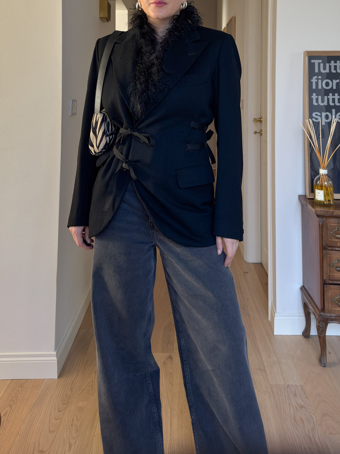 Brando black wool