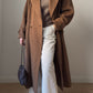 Wool, alpaca and mohair camel coat