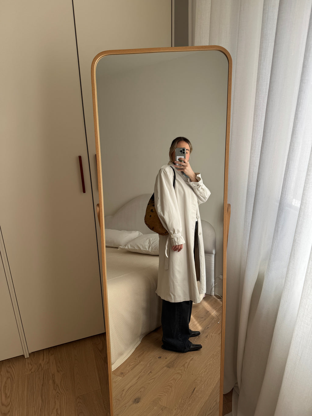 Classic ice trench coat