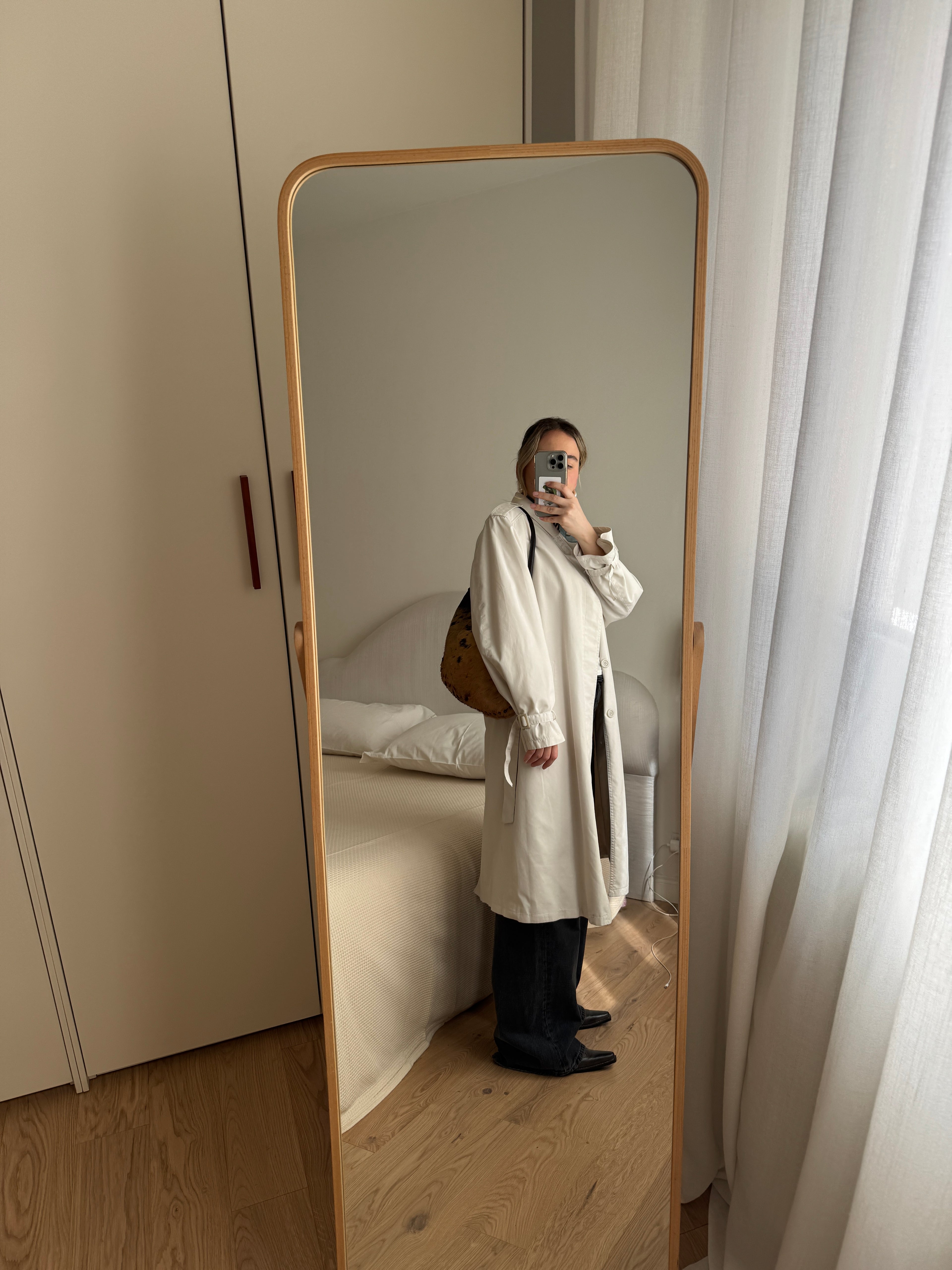 Classic ice trench coat