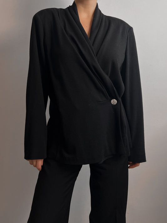 Marina Rinaldi wool black cardigan