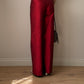 Pure silk red pants