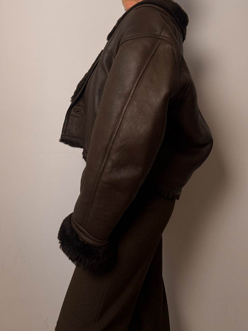Original shearling chocolate jacket