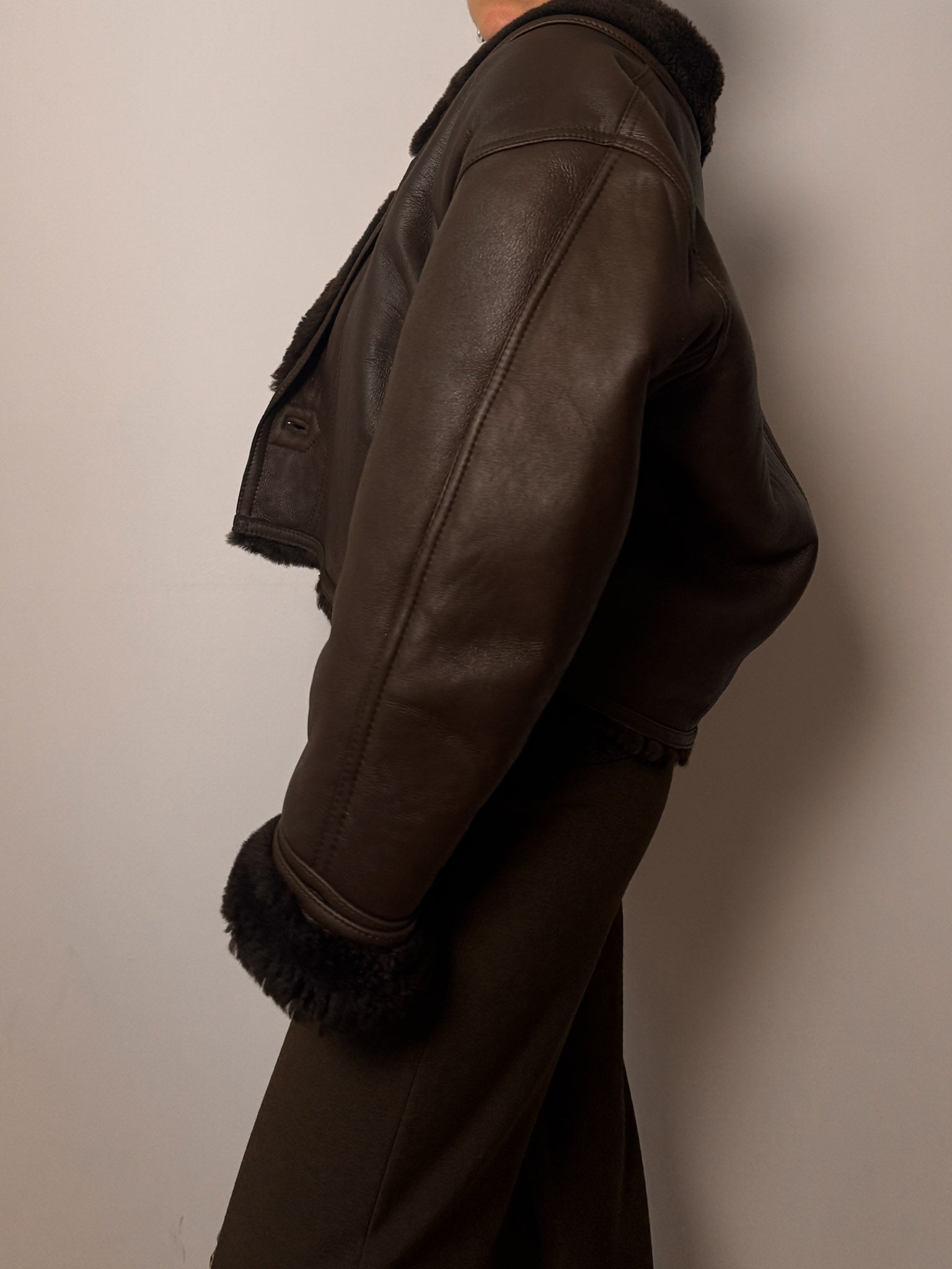 Original shearling chocolate jacket