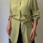 Pure silk green shirt