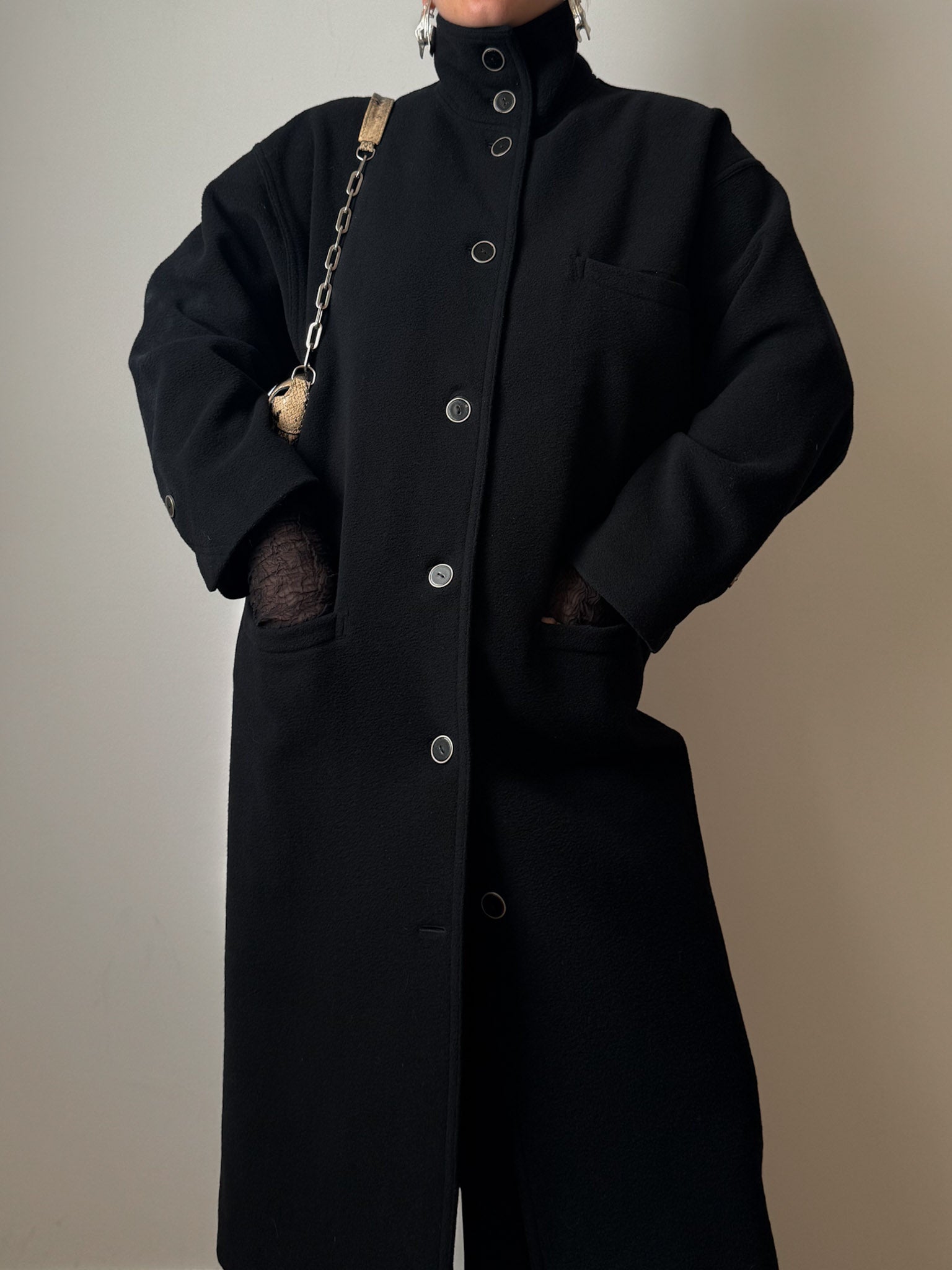 Gianni Versace wool and cashmere coat