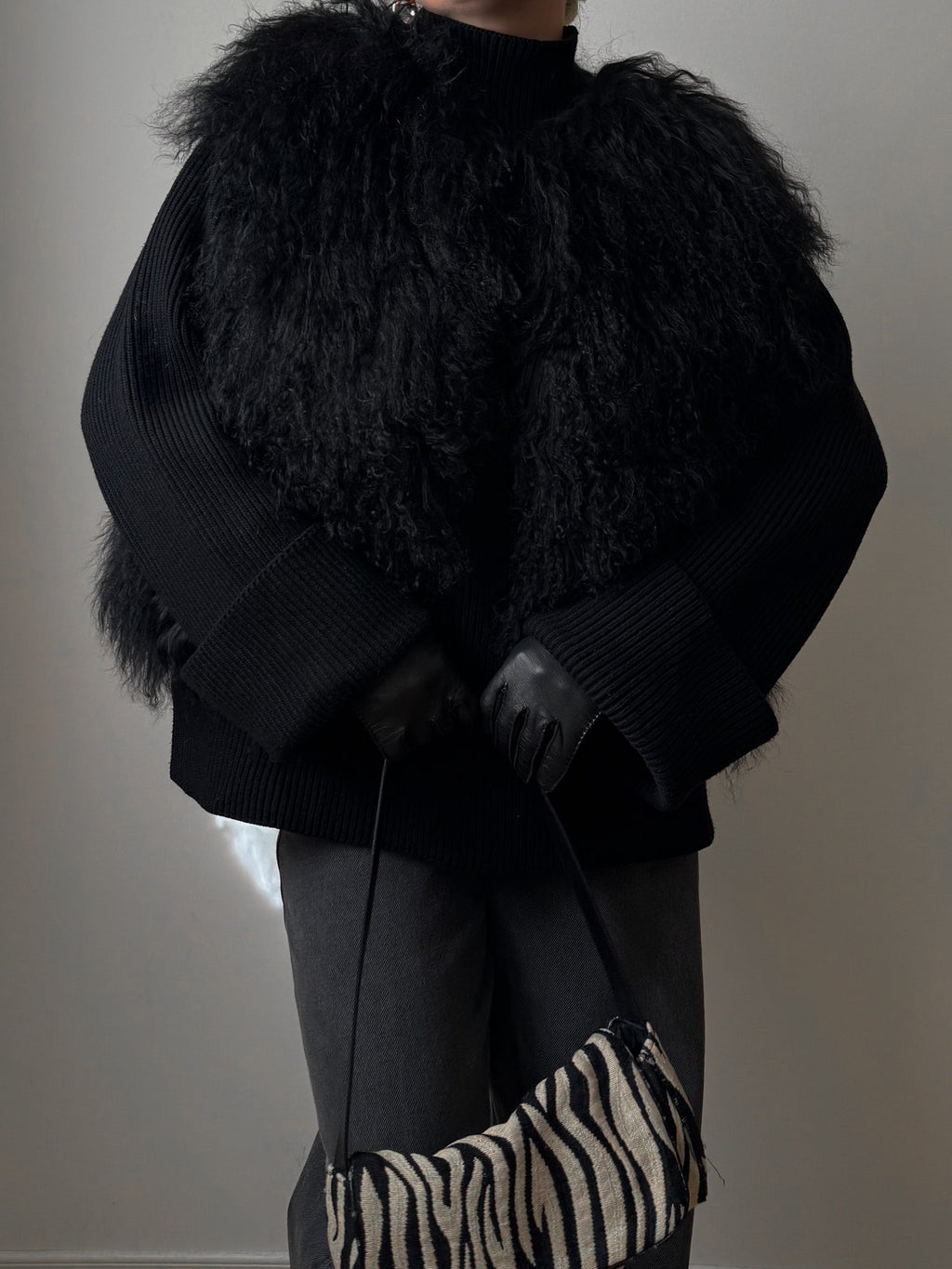 PRE-ORDER Black Mongolian Vest