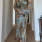 Pure silk animalier dress