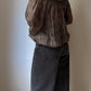 Pure silk printed blouse