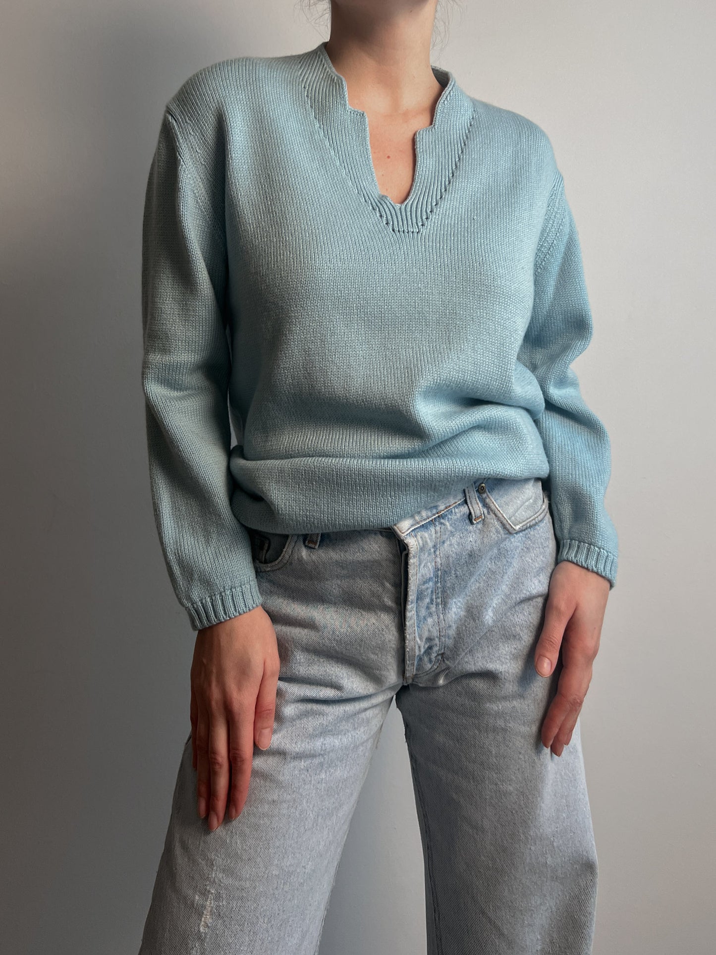 Merinos wool azure sweater