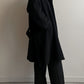 Wool and cashmere black coat