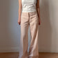 Pure linen pink pants