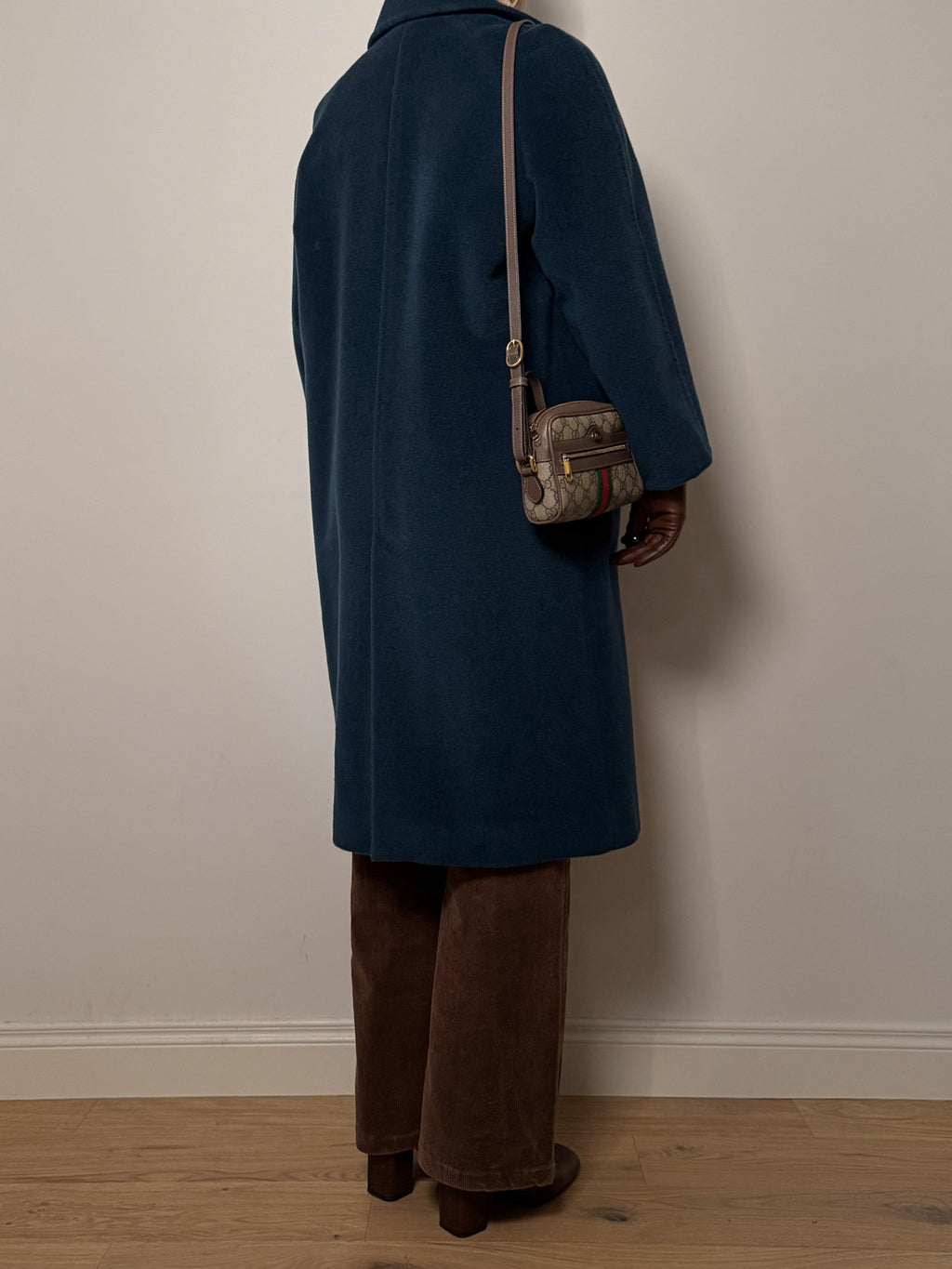 Pure wool petrolium coat