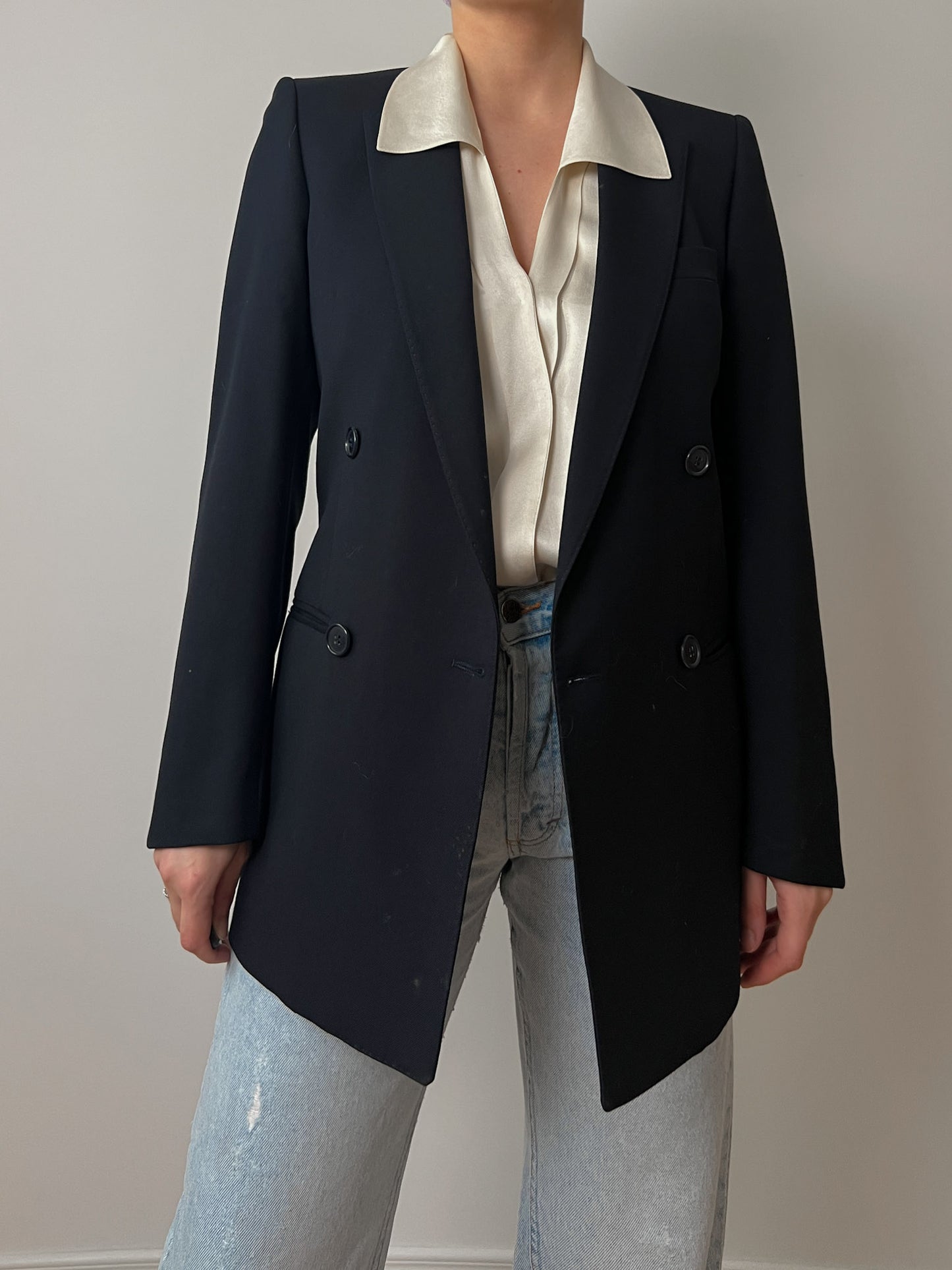 Pure virgin wool blue blazer