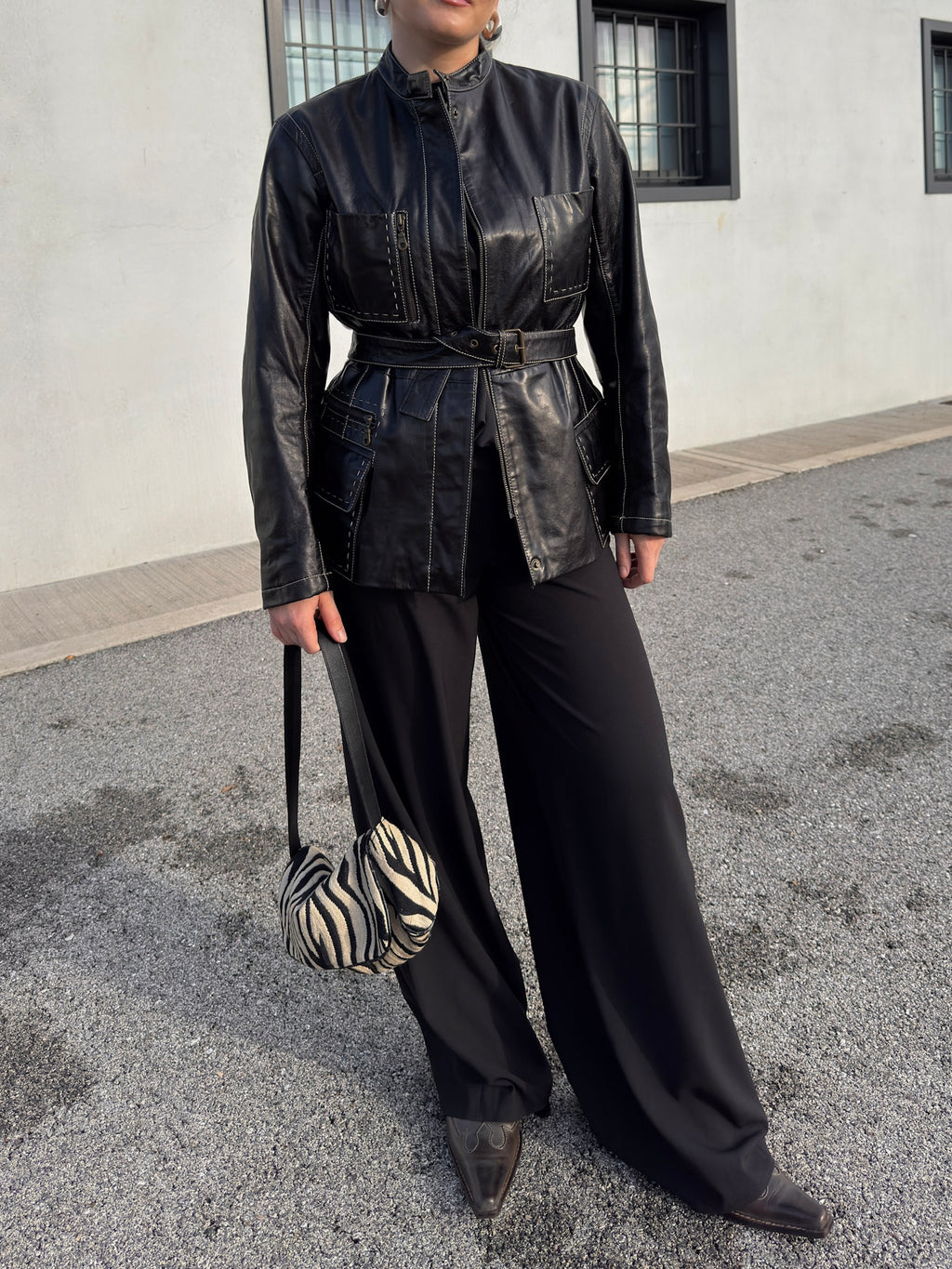 Genuin leather black jacket