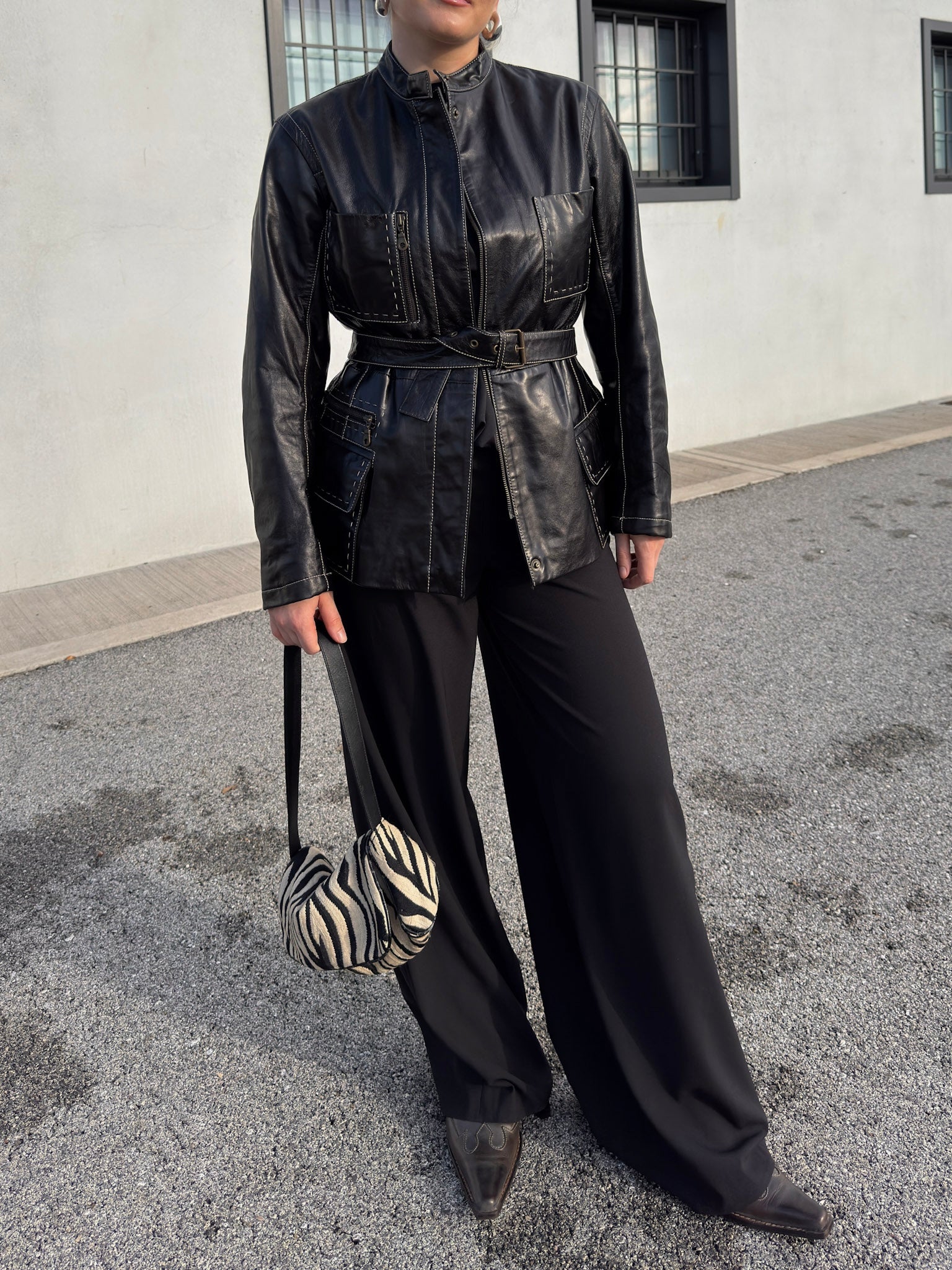 Genuin leather black jacket