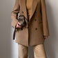 Pure virgin wool camel blazer