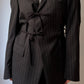 Brando pinstriped black blazer
