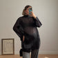 Pure silk black shirt