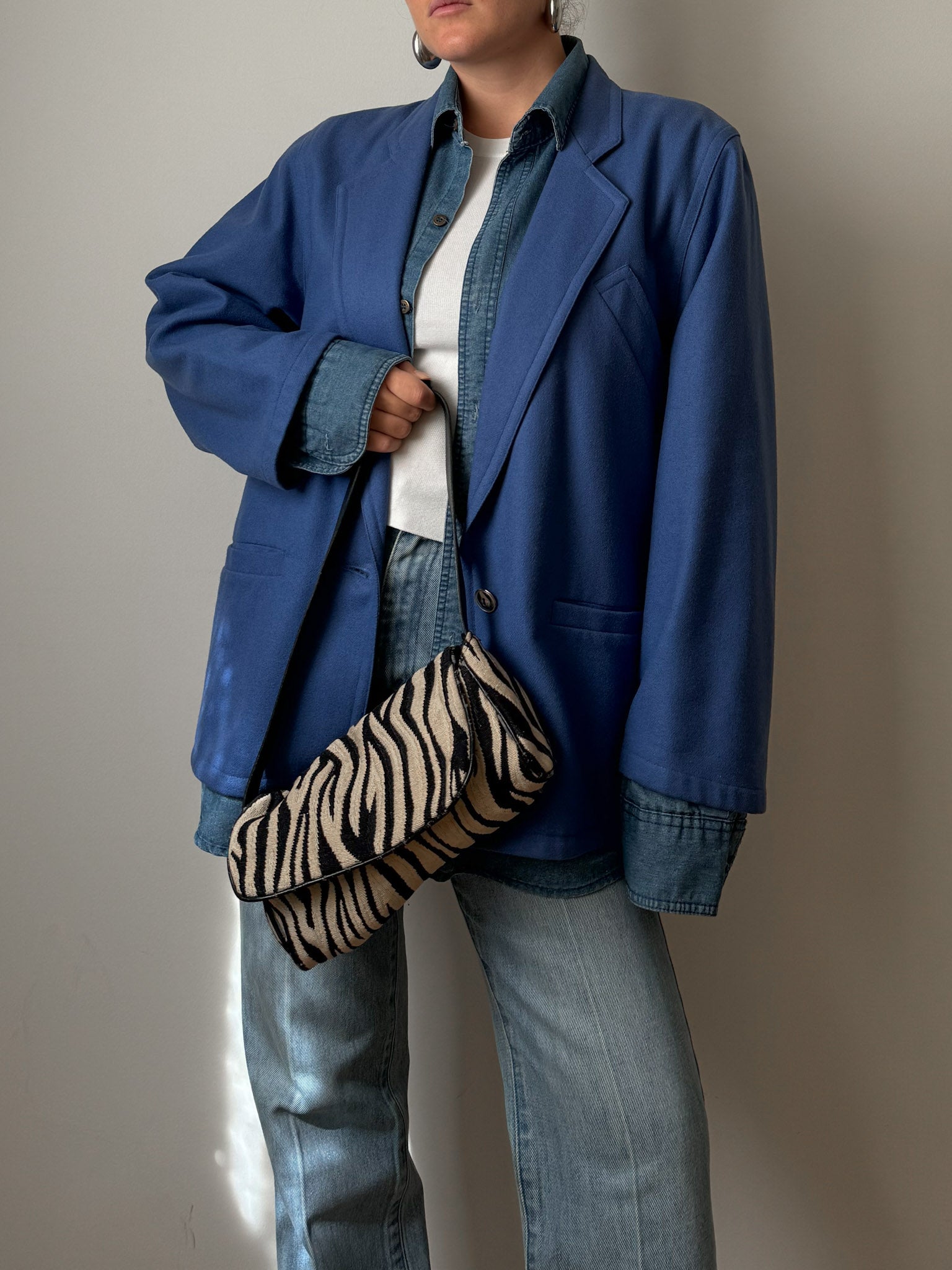 Pure wool cobalt blazer