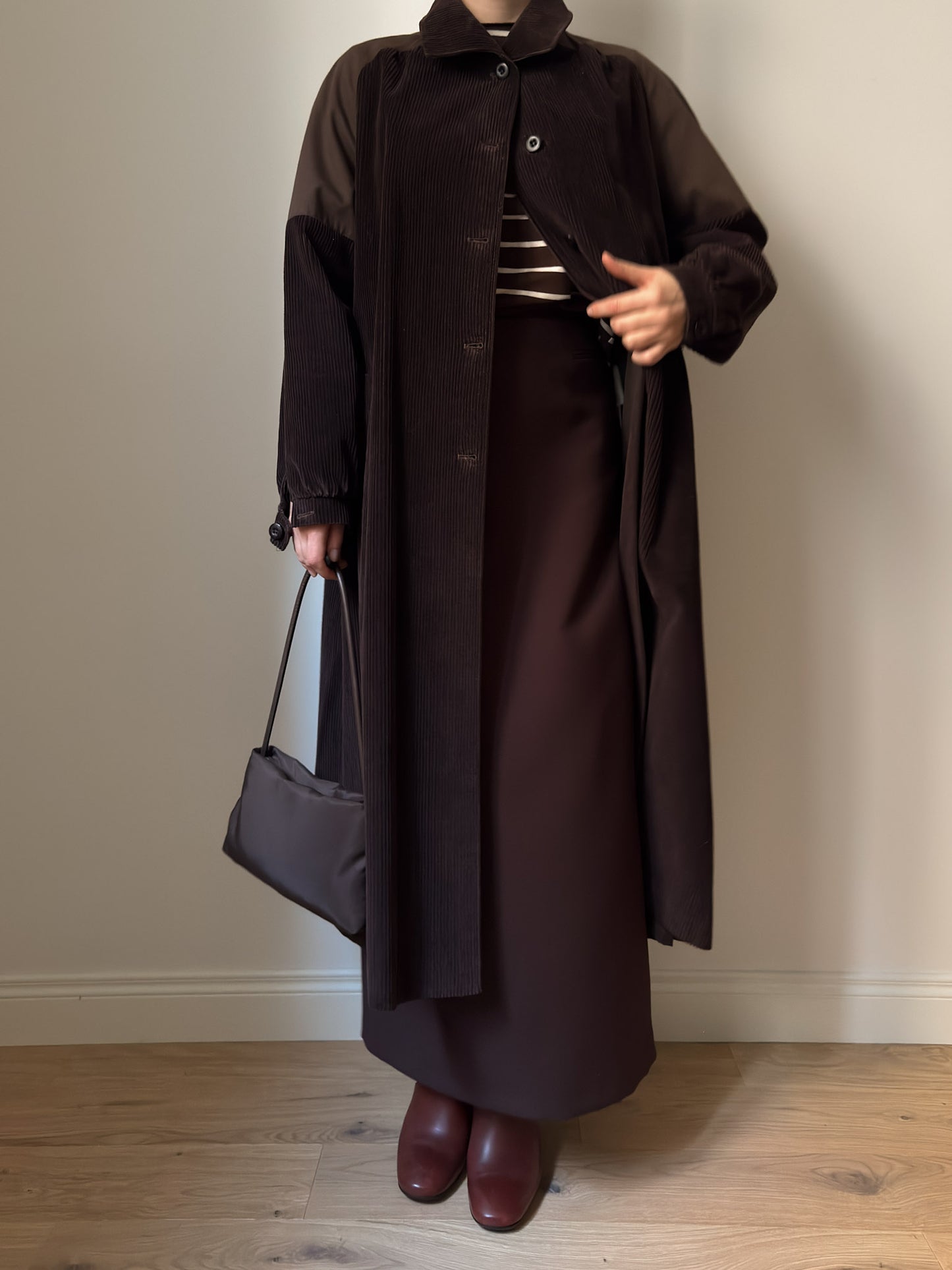Velvet chocolate coat