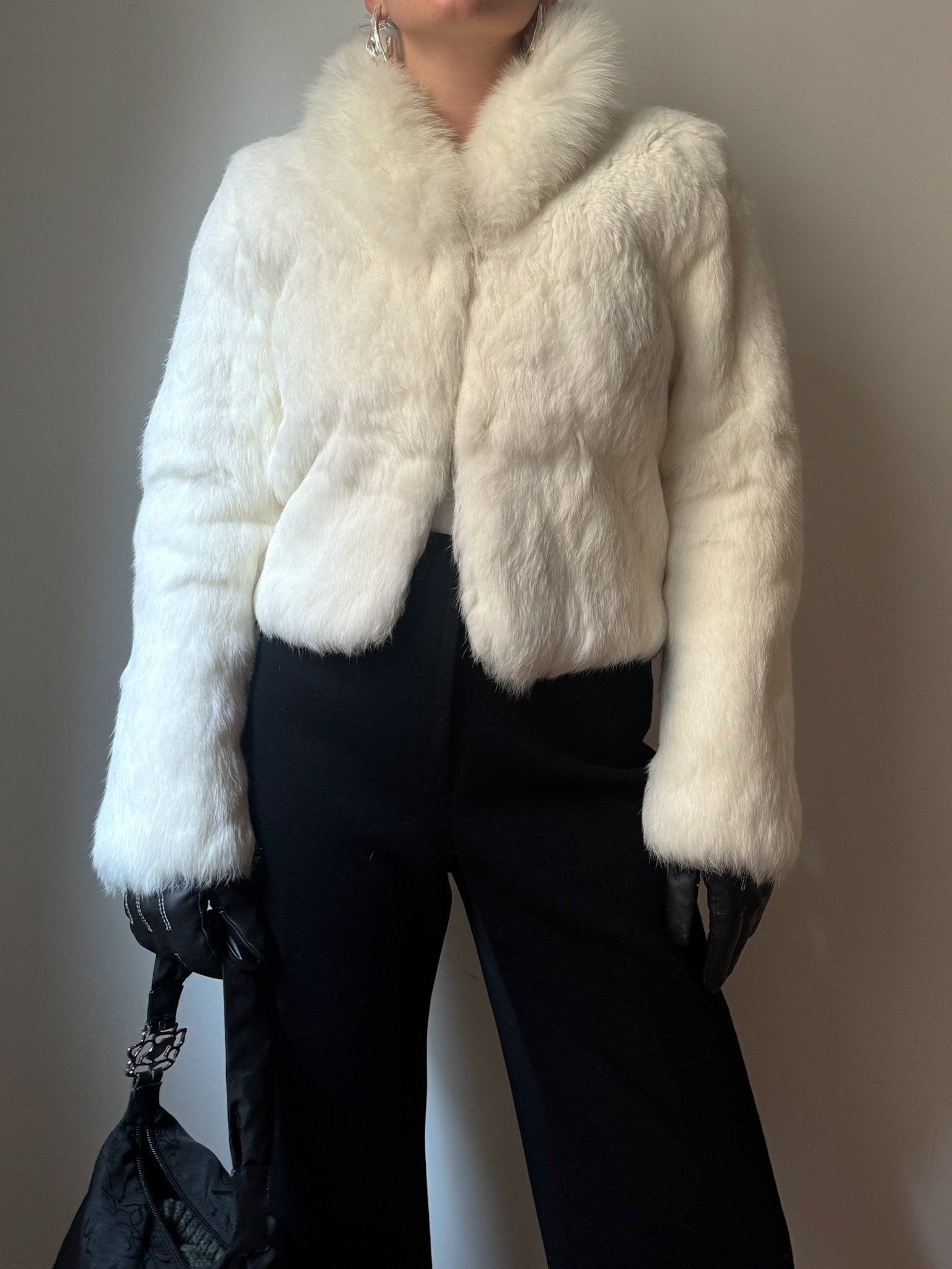 White real fur