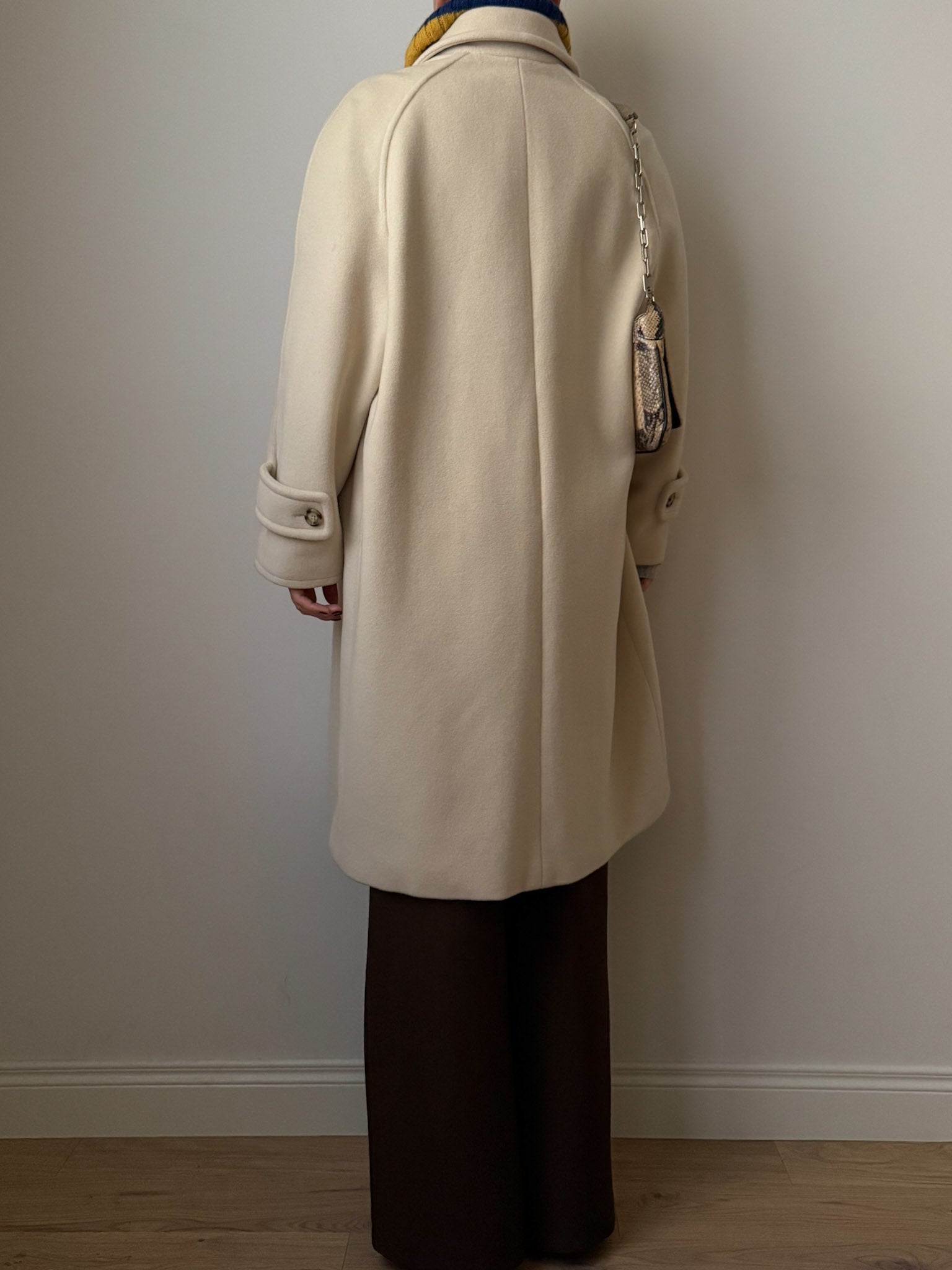 Pure wool ivory coat