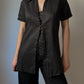 Pure linen black shirt