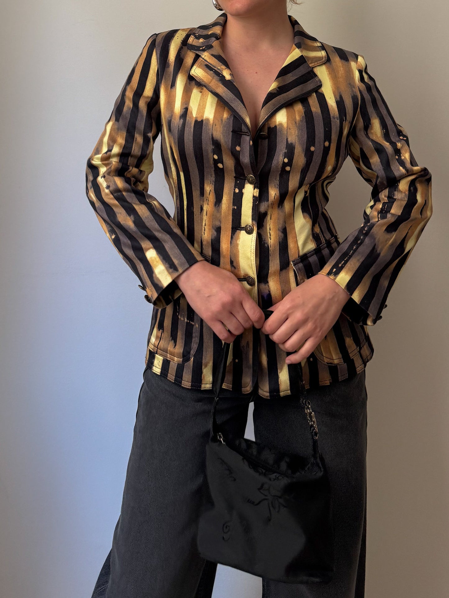 Moschino printed blazer