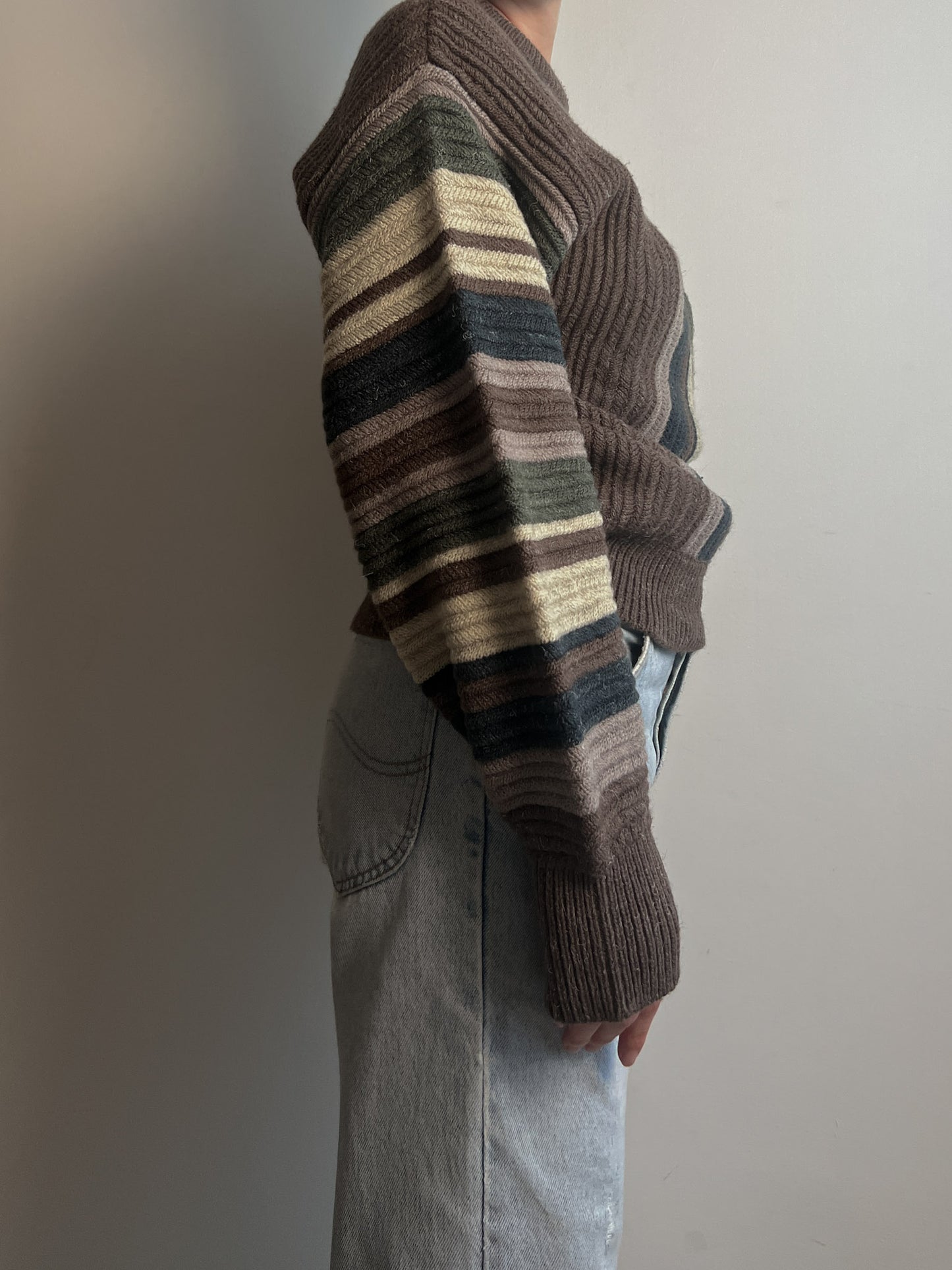 Pure wool striped pull