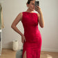 Embroidered strawberry dress