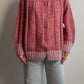 Pure wool embroidered pink cardigan