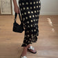 Pure viscose pois skirt