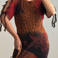 Pure viscose animalier dress