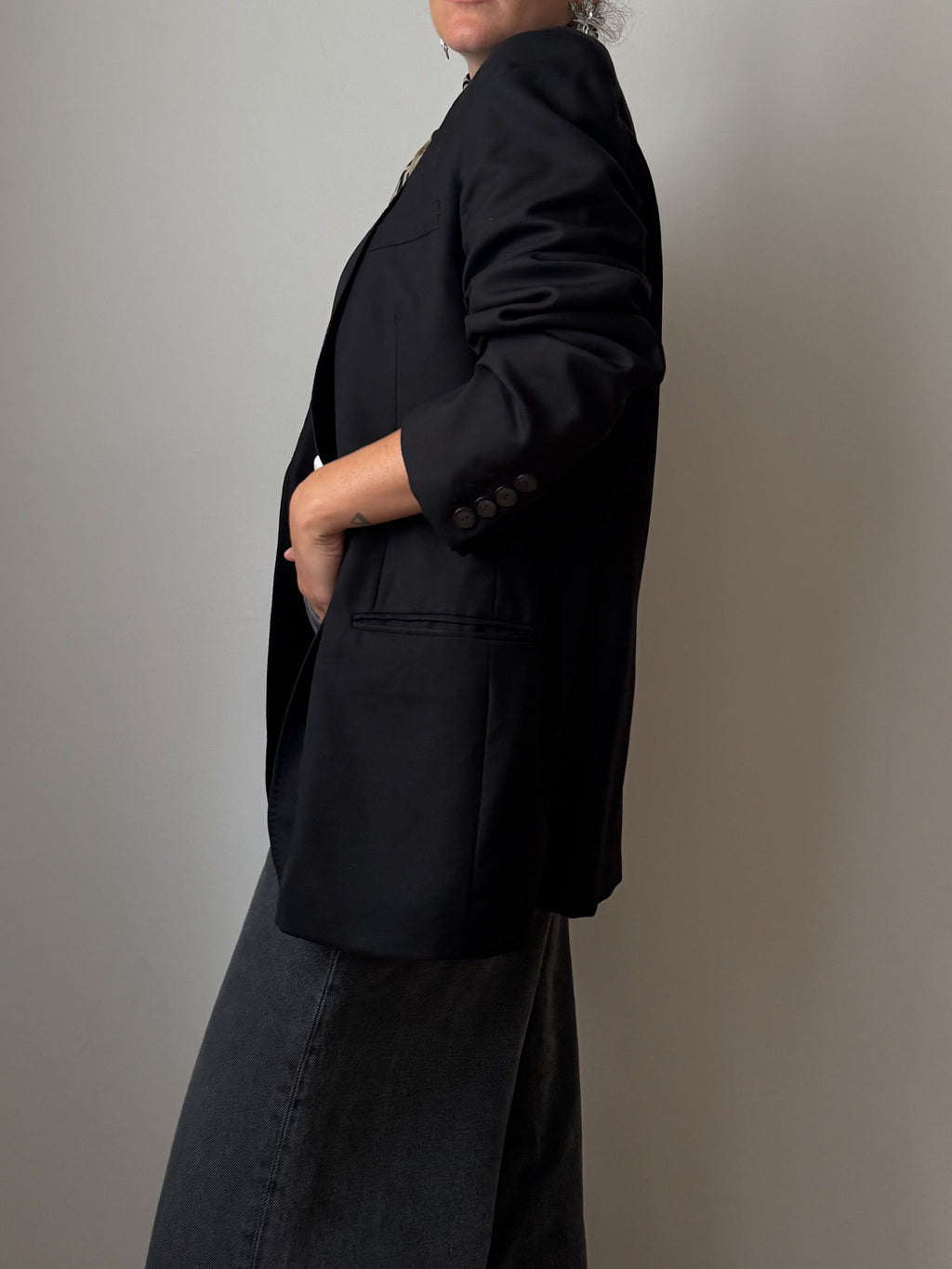 Pure wool black blazer